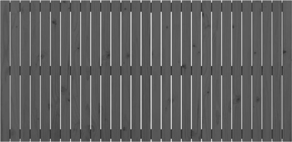 vidaXL Κεφαλάρι κρεβατιού, γκρι, 185x3x90 εκ., μασίφ πεύκο