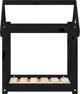 vidaXL vidaXL Legowisko dla psa, czarne, 61x50x70 cm, lite drewno sosnowe