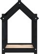 vidaXL vidaXL Legowisko dla psa, czarne, 61x50x70 cm, lite drewno sosnowe