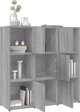 vidaXL Regal na knihki szary dab sonoma 90x30x90 cm