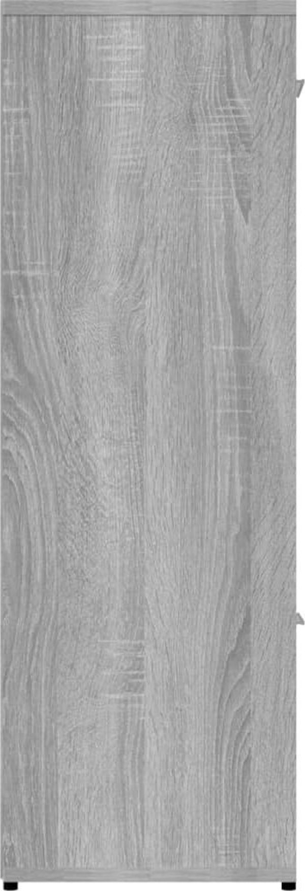 vidaXL Regal na knihki szary dab sonoma 90x30x90 cm