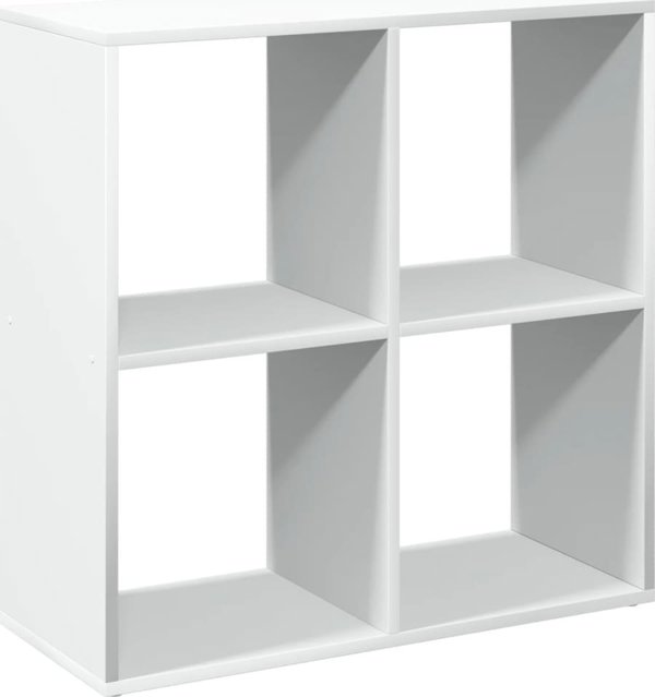 vidaXL Λευκό ράφι χωρίσματος 69,5x29x69,5 εκ. από ξυλώδες υλικό