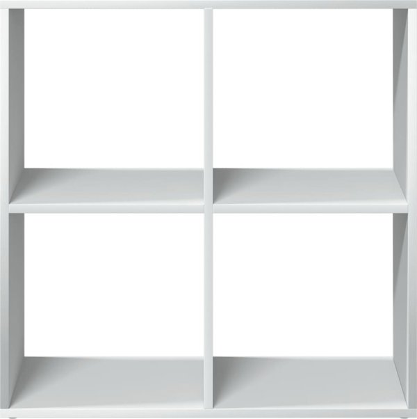 vidaXL Λευκό ράφι χωρίσματος 69,5x29x69,5 εκ. από ξυλώδες υλικό
