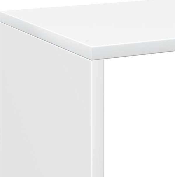 vidaXL Λευκό ράφι χωρίσματος 69,5x29x69,5 εκ. από ξυλώδες υλικό