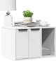 vidaXL Ντουλάπα για Λεκάνη Γάτας Λευκή 60x40x40 cm από Υλικό Ξύλου