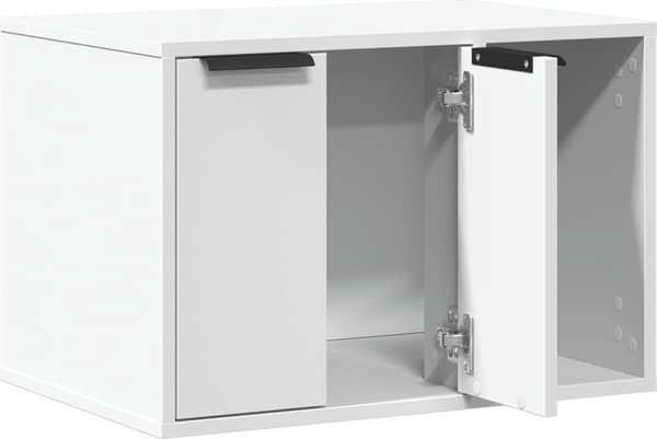 vidaXL Ντουλάπα για Λεκάνη Γάτας Λευκή 60x40x40 cm από Υλικό Ξύλου