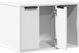 vidaXL Ντουλάπα για Λεκάνη Γάτας Λευκή 60x40x40 cm από Υλικό Ξύλου