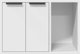 vidaXL Ντουλάπα για Λεκάνη Γάτας Λευκή 60x40x40 cm από Υλικό Ξύλου