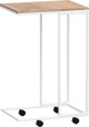 vidaXL Βοηθητικό τραπεζάκι με ρόδες, λευκό, 40x30x63,5 cm