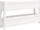 vidaXL Donica λευκή 112x25x66 cm από μασίφ πεύκο