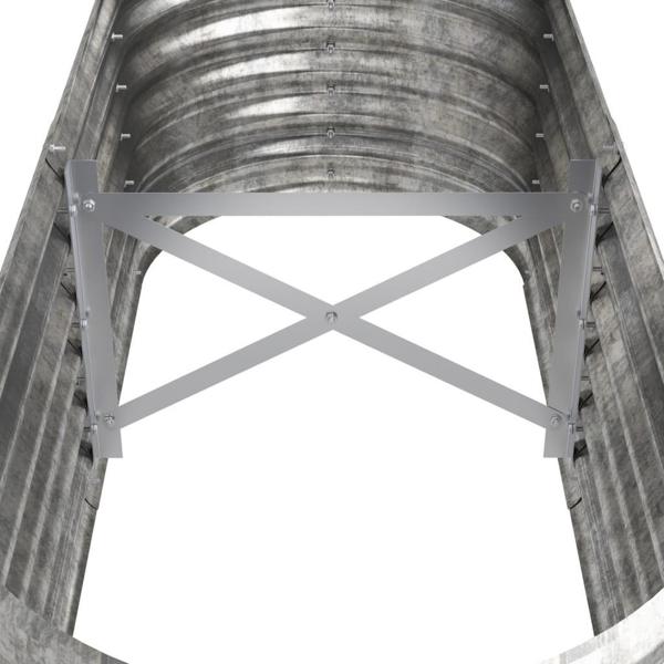 vidaXL vidaXL Donica ogrodowa, malowana proszkowo stal, 114x40x36 cm, srebrna