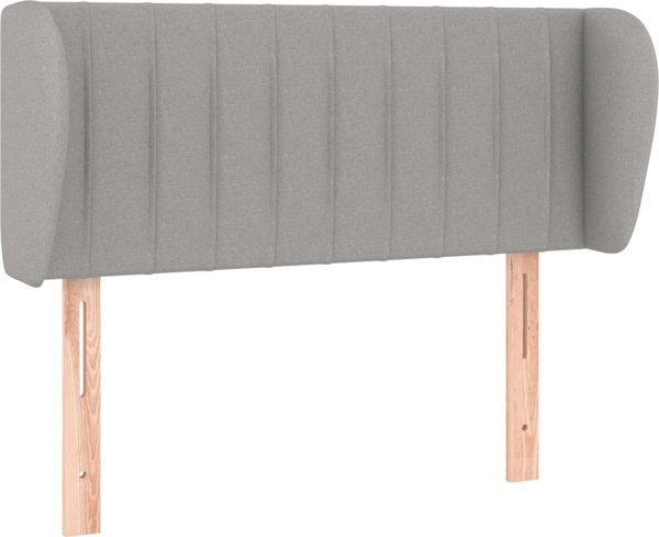 vidaXL Zaglohek uszak, jasnoszary, 83x23x78/88 cm, tkanina