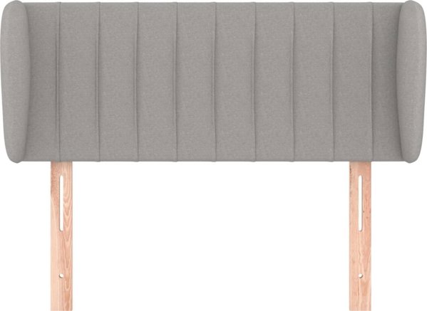 vidaXL Zaglohek uszak, jasnoszary, 83x23x78/88 cm, tkanina