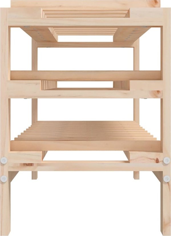 vidaXL vidaXL Stojak na wino, 109,5x30x42 cm, lite drewno sosnowe