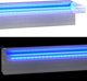 vidaXL Wylewka do wodospadu z RGB LED, stal nierdzewna, 108 cm