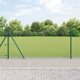 vidaXL Ogrodzenie lancuchowe z 13 wspornikami 1x25 m ze stali ocynkowanej