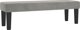 vidaXL Mpanka, asprogkri, 100x30x30 cm, tapetsarismeni me aksamit
