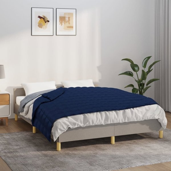 vidaXL Kουβέρτα βαρύτητας, μπλε, 122x183 εκ, 9 κιλά, ύφασμα