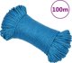 vidaXL vidaXL Linka robocza, niebieska, 3 mm, 100 m, polipropylen