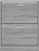 Ντουλάπι παπουτσιών σε γκρι δρυς Sonoma 59x17x81 cm