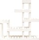 vidaXL Στήριγμα για φυτά, λευκό, 92x25x97 εκ., συμπαγές πεύκο