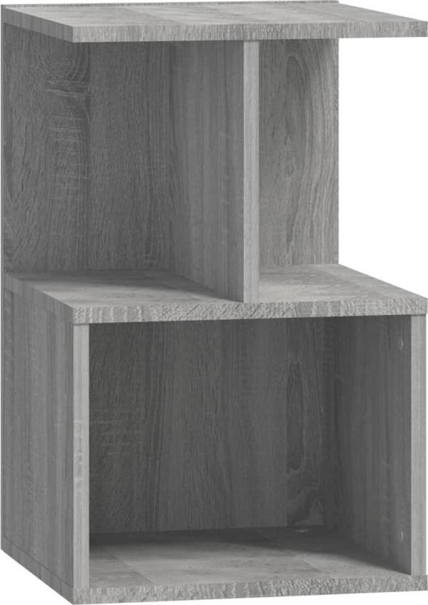 vidaXL Σετ 2 Νυχτερινών Τραπεζιών, Γκρι Sonoma Δρυς, 35x35x55 εκ.