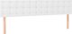 vidaXL vidaXL Κεφαλάρι κρεβατιού με LED, λευκό, 160x5x78/88 cm, τεχνητό δέρμα