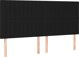 vidaXL Κεφαλάρι κρεβατιού με LED, μαύρο, 160x5x118/128 εκ., ύφασμα