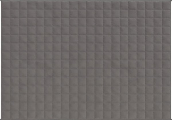 vidaXL Βαρύ κουβέρτα, γκρι, 152x203 cm, 11 kg, ύφασμα