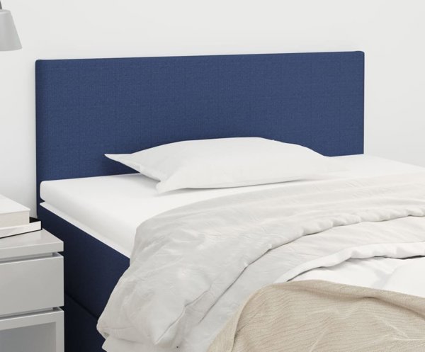 vidaXL Κεφαλάρι κρεβατιού, μπλε, 100x5x78/88 εκ., υφασμάτινο