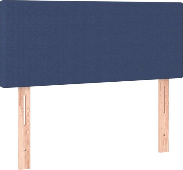 vidaXL Κεφαλάρι κρεβατιού, μπλε, 100x5x78/88 εκ., υφασμάτινο