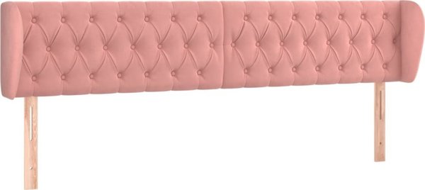 vidaXL Κεφαλάρι τύπου Uszak, Ροζ, 203x23x78/88 εκ., Βελούδινο