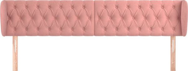 vidaXL Κεφαλάρι τύπου Uszak, Ροζ, 203x23x78/88 εκ., Βελούδινο