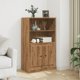 vidaXL Κονσόλα δρυς artisian 60x35,5x103,5 εκ. από σύνθετο ξύλο
