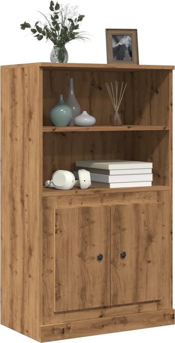 vidaXL Κονσόλα δρυς artisian 60x35,5x103,5 εκ. από σύνθετο ξύλο