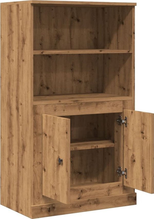 vidaXL Κονσόλα δρυς artisian 60x35,5x103,5 εκ. από σύνθετο ξύλο