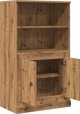 vidaXL Κονσόλα δρυς artisian 60x35,5x103,5 εκ. από σύνθετο ξύλο