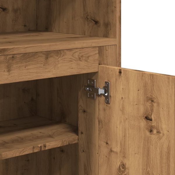 vidaXL Κονσόλα δρυς artisian 60x35,5x103,5 εκ. από σύνθετο ξύλο