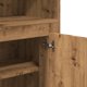 vidaXL Κονσόλα δρυς artisian 60x35,5x103,5 εκ. από σύνθετο ξύλο