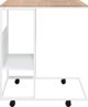 vidaXL Τραπεζάκι πλευρικό σε ρόδες, λευκό, 55x36x63,5 εκ.