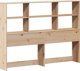 vidaXL Κρεβάτι με ράφι, χωρίς στρώμα, 160x200 cm, μασίφ πεύκο