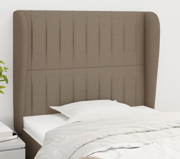 vidaXL Zaglowek uszak, taupe, 83x23x118/128 cm, tkanina