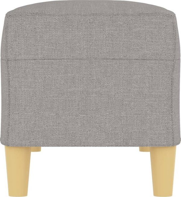 vidaXL Πάγκος, ανοιχτό γκρι, 100x35x41 cm, υφασμάτινη επένδυση