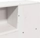 vidaXL Κρεβάτι με ράφι, χωρίς στρώμα, λευκό, 150x200 εκ., πεύκο