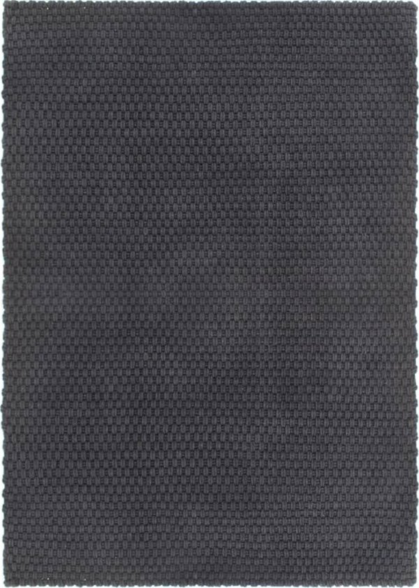 vidaXL Dywan prostokatny, antracytowy, 160x230 cm, bawelna