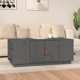 vidaXL vidaXL Stolik kawowy, szary, 100x50x41 cm, lite drewno sosnowe
