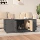 vidaXL vidaXL Stolik kawowy, szary, 100x50x41 cm, lite drewno sosnowe