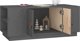 vidaXL vidaXL Stolik kawowy, szary, 100x50x41 cm, lite drewno sosnowe