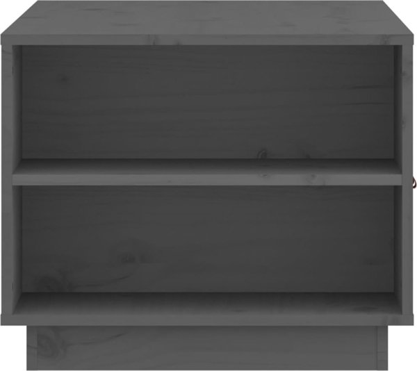 vidaXL vidaXL Stolik kawowy, szary, 100x50x41 cm, lite drewno sosnowe
