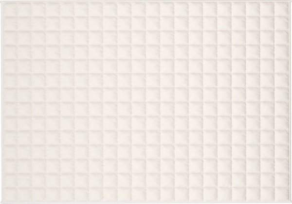 vidaXL Βαριά κουβέρτα, κρεμ, 137x200 cm, 10 kg, ύφασμα